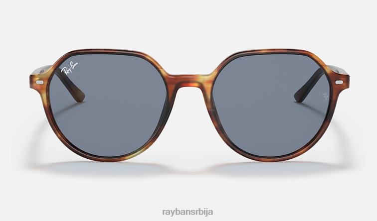 Ray-Ban тхалиа P0HP265 наочаре за сунце углачана пругаста хавана/плава мушкарци