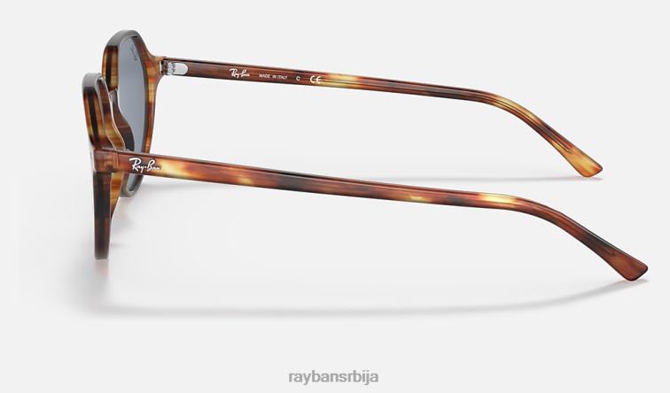 Ray-Ban тхалиа P0HP265 наочаре за сунце углачана пругаста хавана/плава мушкарци