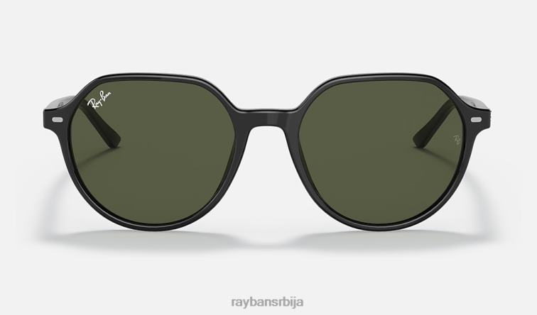 Ray-Ban тхалиа P0HP266 наочаре за сунце полирана црно/зелена мушкарци