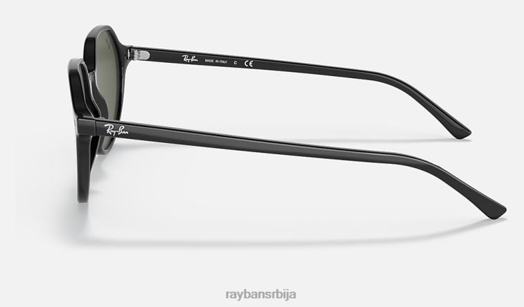 Ray-Ban тхалиа P0HP266 наочаре за сунце полирана црно/зелена мушкарци