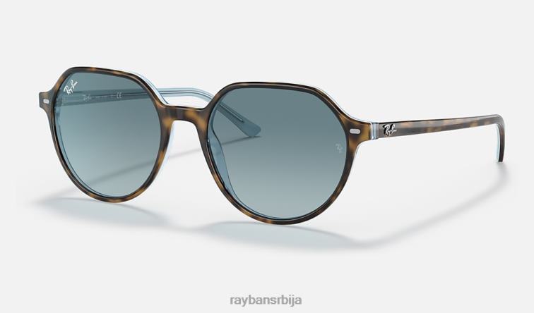 Ray-Ban тхалиа P0HP269 наочаре за сунце углачана хавана на светло плавој/плавој мушкарци