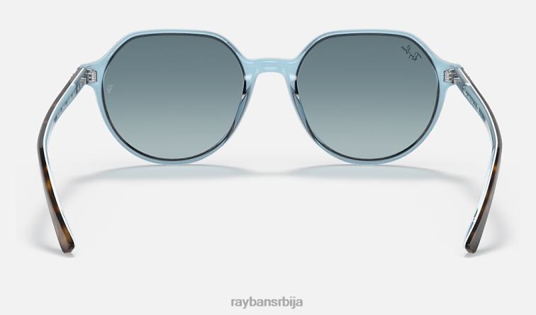 Ray-Ban тхалиа P0HP269 наочаре за сунце углачана хавана на светло плавој/плавој мушкарци