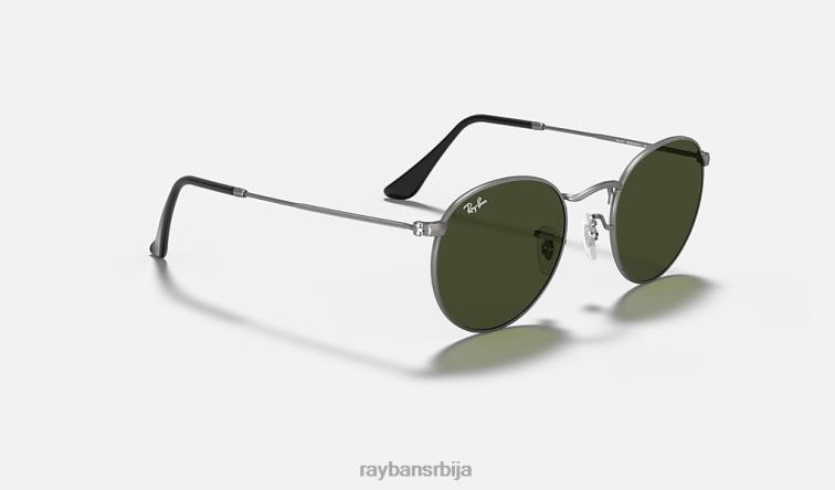 Ray-Ban округли метал P0HP26 наочаре за сунце мат гунметал/зелена мушкарци