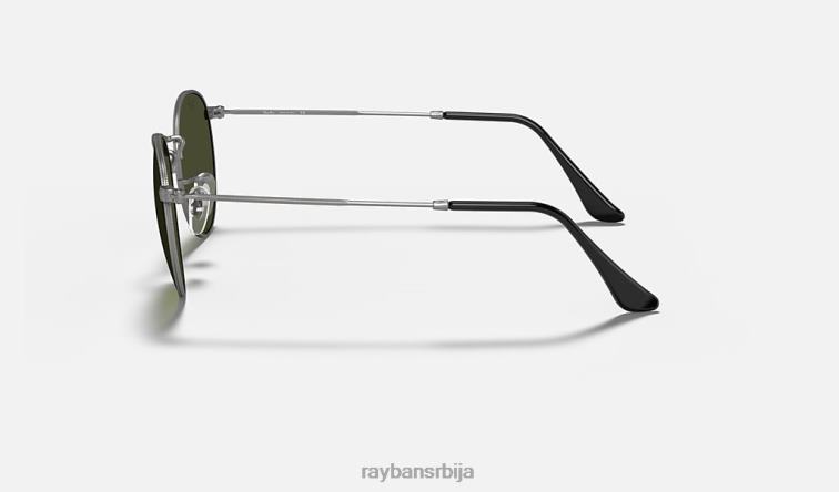 Ray-Ban округли метал P0HP26 наочаре за сунце мат гунметал/зелена мушкарци