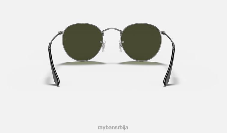 Ray-Ban округли метал P0HP26 наочаре за сунце мат гунметал/зелена мушкарци