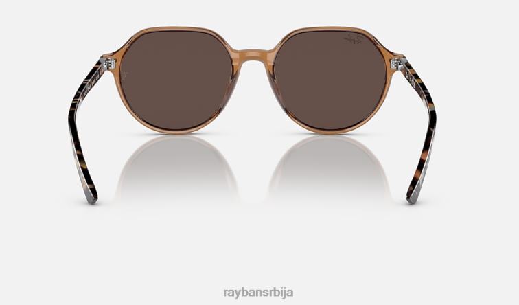 Ray-Ban тхалиа P0HP271 наочаре за сунце полирана провидна браон/златна мушкарци