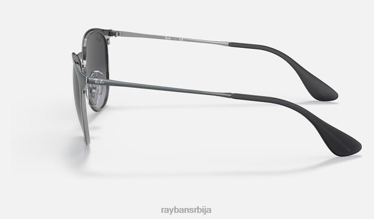 Ray-Ban ерика метал P0HP273 наочаре за сунце полирана сива/сива мушкарци