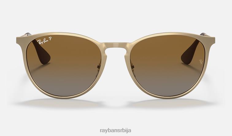 Ray-Ban ерика метал P0HP274 наочаре за сунце мат златно/браон мушкарци