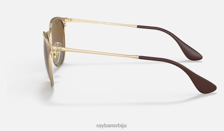 Ray-Ban ерика метал P0HP274 наочаре за сунце мат златно/браон мушкарци