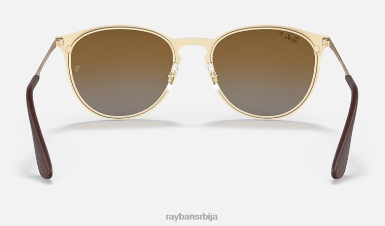 Ray-Ban ерика метал P0HP274 наочаре за сунце мат златно/браон мушкарци