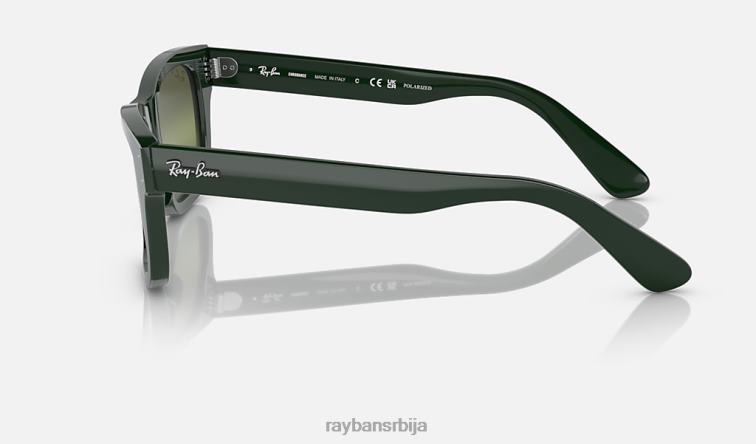 Ray-Ban бурбанк P0HP285 наочаре за сунце полирано зелено/зелено мушкарци
