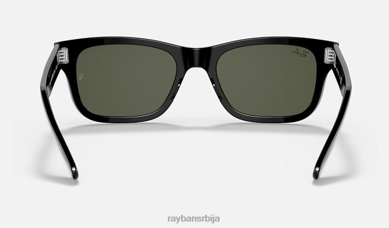 Ray-Ban бурбанк P0HP288 наочаре за сунце полирана црно/зелена мушкарци