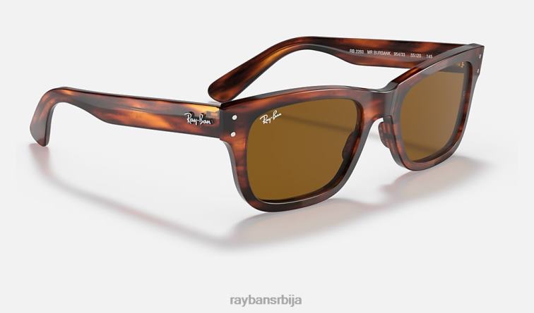 Ray-Ban бурбанк P0HP289 наочаре за сунце углачана хавана/браон мушкарци