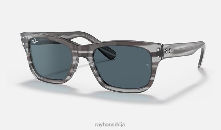 Ray-Ban бурбанк P0HP290 наочаре за сунце полирана сива/плава мушкарци