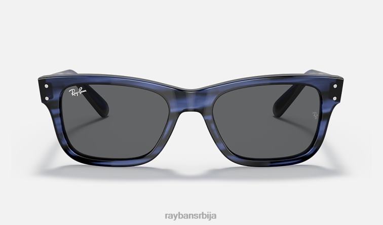 Ray-Ban бурбанк P0HP291 наочаре за сунце полирана плава/сива мушкарци