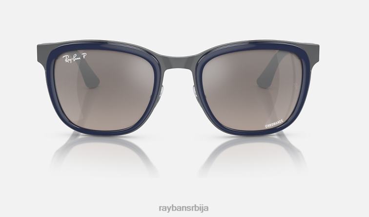 Ray-Ban Цлиде P0HP294 наочаре за сунце углачано плаво на металу/сребру мушкарци