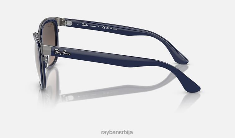 Ray-Ban Цлиде P0HP294 наочаре за сунце углачано плаво на металу/сребру мушкарци