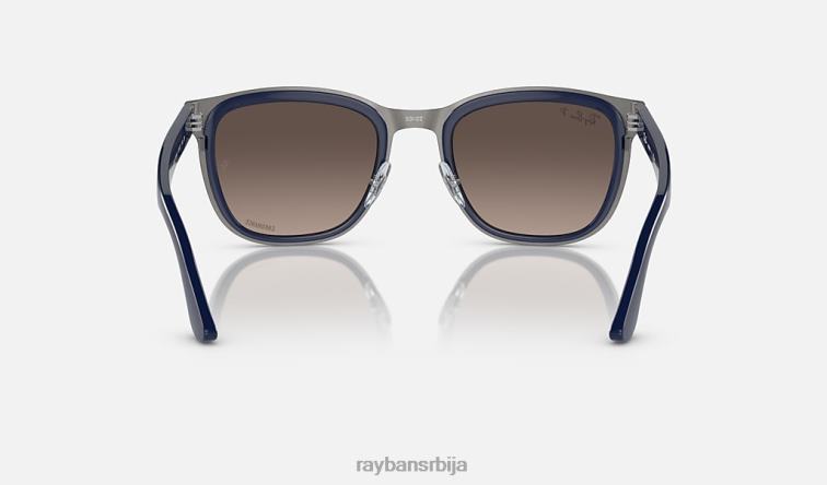 Ray-Ban Цлиде P0HP294 наочаре за сунце углачано плаво на металу/сребру мушкарци