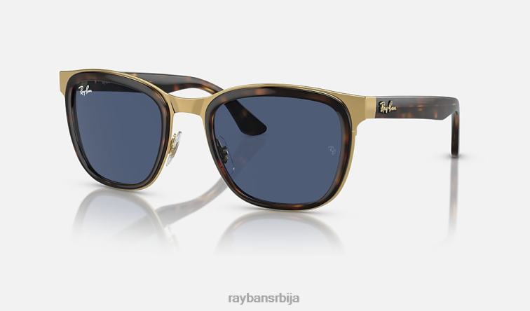 Ray-Ban Цлиде P0HP295 наочаре за сунце углачана хавана на златно/тамно плавој боји мушкарци