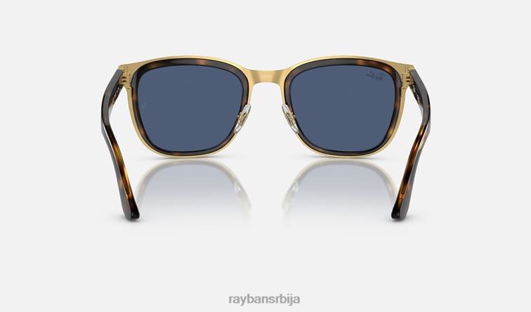 Ray-Ban Цлиде P0HP295 наочаре за сунце углачана хавана на златно/тамно плавој боји мушкарци