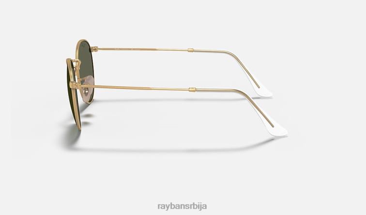 Ray-Ban округли метал P0HP29 наочаре за сунце мат златно/зелена мушкарци