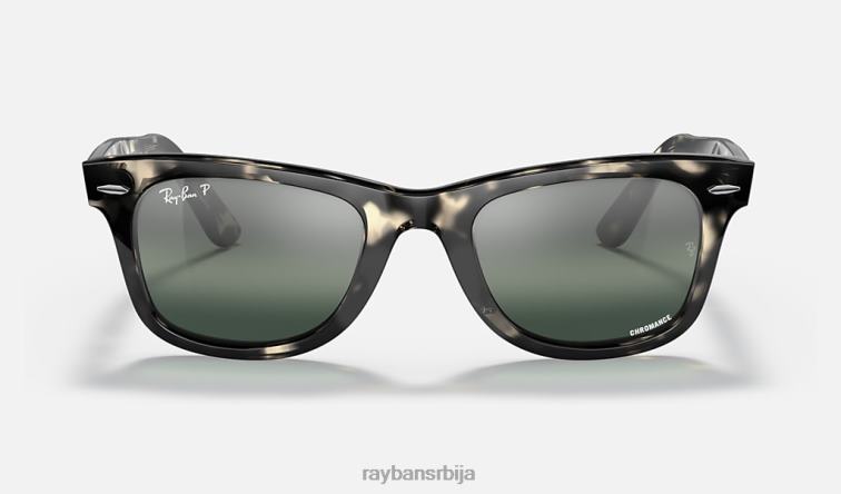 Ray-Ban оригинални ваифарер хроманце P0HP301 наочаре за сунце полирана сива хавана/сребрна/плава мушкарци