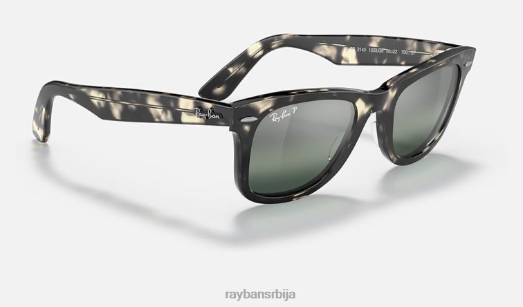 Ray-Ban оригинални ваифарер хроманце P0HP301 наочаре за сунце полирана сива хавана/сребрна/плава мушкарци