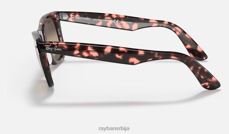 Ray-Ban оригинални ваифарер хроманце P0HP302 наочаре за сунце полирана провидна розе/сребрна/сива мушкарци