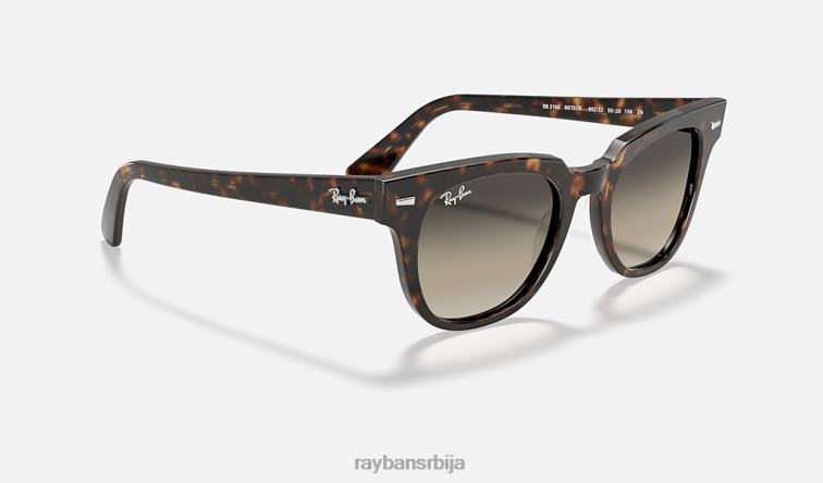 Ray-Ban метеор цлассиц P0HP305 наочаре за сунце полирана корњача/светло сива мушкарци