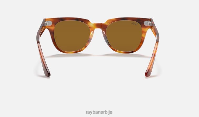 Ray-Ban метеор цлассиц P0HP306 наочаре за сунце углачана пругаста хавана/браон мушкарци