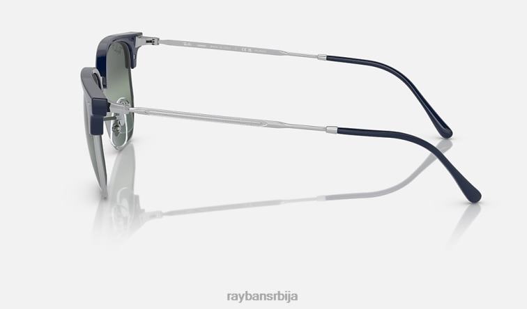 Ray-Ban нови клупски управник P0HP313 наочаре за сунце полирано плаво на сребро/сребро/плаво мушкарци
