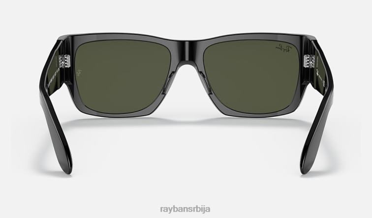 Ray-Ban номад P0HP315 наочаре за сунце полирана црно/зелена мушкарци