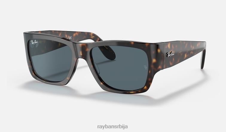 Ray-Ban номад P0HP316 наочаре за сунце углачана сјајна хавана/тамноплава мушкарци