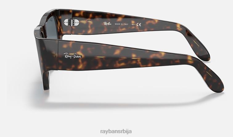 Ray-Ban номад P0HP316 наочаре за сунце углачана сјајна хавана/тамноплава мушкарци