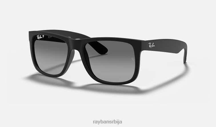 Ray-Ban Јустин Цлассиц P0HP33 наочаре за сунце мат црна/светло сива мушкарци