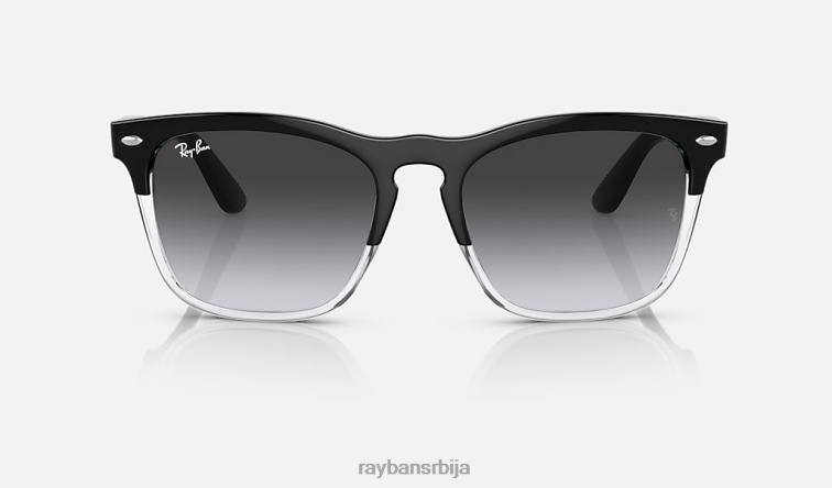 Ray-Ban Стеве P0HP337 наочаре за сунце полирано црно на транспарентно/сиво мушкарци