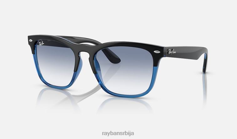 Ray-Ban Стеве P0HP338 наочаре за сунце полирано црно на плаво/плаво мушкарци