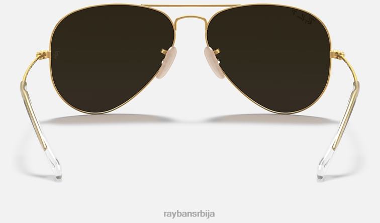 Ray-Ban авиаторски блиц сочива P0HP341 наочаре за сунце мат злато/циклама мушкарци