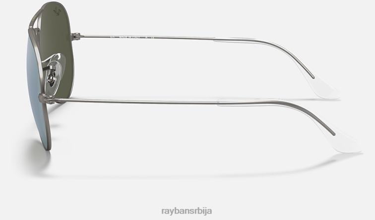 Ray-Ban авиаторски блиц сочива P0HP347 наочаре за сунце мат гунметал/сребро мушкарци