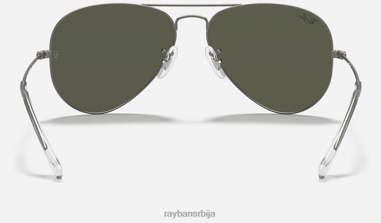 Ray-Ban авиаторски блиц сочива P0HP347 наочаре за сунце мат гунметал/сребро мушкарци