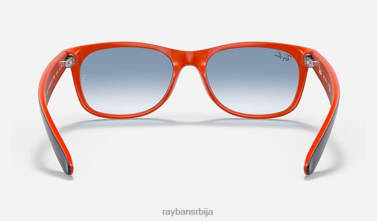 Ray-Ban нова комбинација боја Ваифарер P0HP350 наочаре за сунце полирано плаво на наранџасто/светло плаво мушкарци