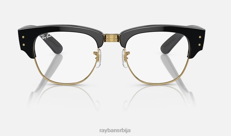 Ray-Ban мега цлубмастер транзиције P0HP359 наочаре за сунце полирано црно на златно/провидно/плаво мушкарци