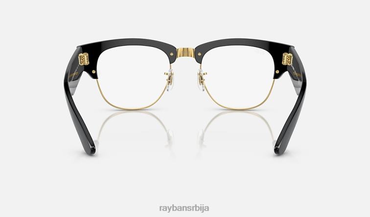 Ray-Ban мега цлубмастер транзиције P0HP359 наочаре за сунце полирано црно на златно/провидно/плаво мушкарци