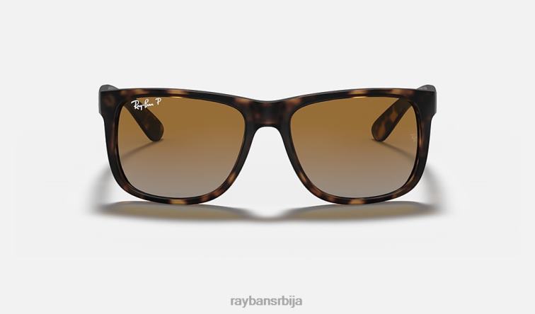 Ray-Ban Јустин Цлассиц P0HP35 наочаре за сунце мат хавана/браон/сива мушкарци