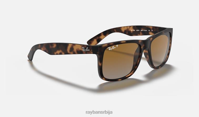 Ray-Ban Јустин Цлассиц P0HP35 наочаре за сунце мат хавана/браон/сива мушкарци