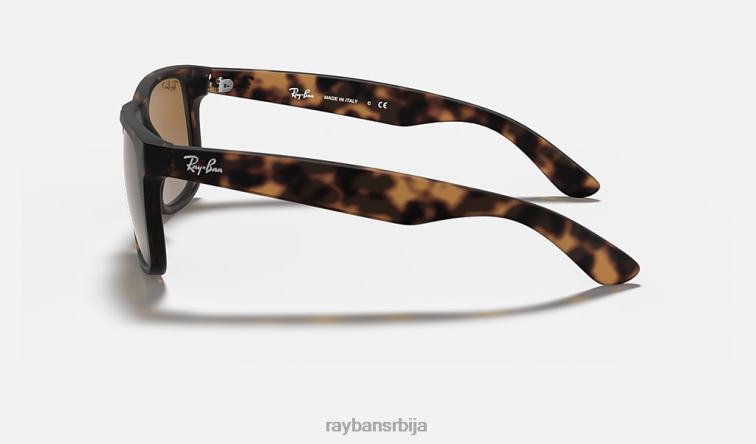 Ray-Ban Јустин Цлассиц P0HP35 наочаре за сунце мат хавана/браон/сива мушкарци