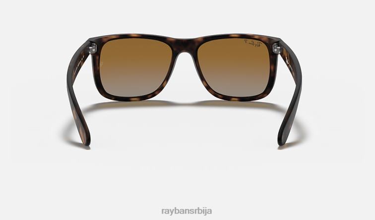 Ray-Ban Јустин Цлассиц P0HP35 наочаре за сунце мат хавана/браон/сива мушкарци