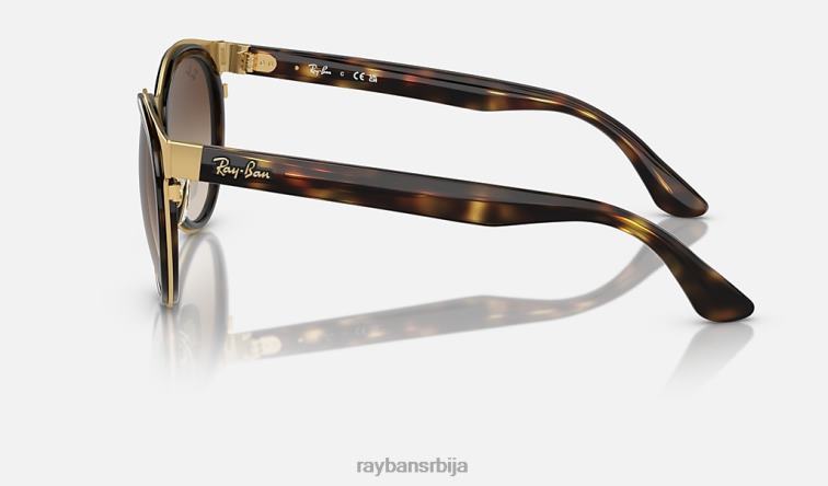 Ray-Ban бонние P0HP360 наочаре за сунце углачана хавана на златно/браон мушкарци