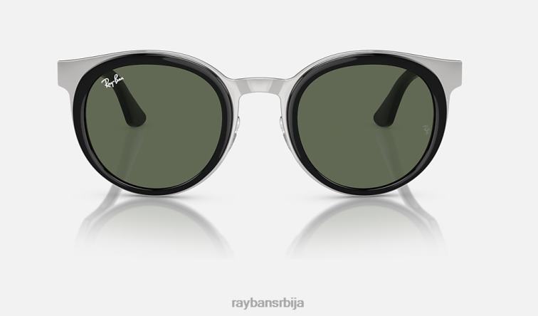Ray-Ban бонние P0HP361 наочаре за сунце полирано црно на сребрно/тамно зелено мушкарци