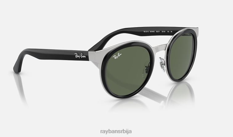 Ray-Ban бонние P0HP361 наочаре за сунце полирано црно на сребрно/тамно зелено мушкарци